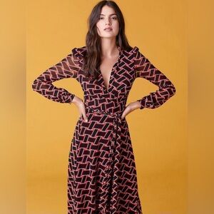 Diane Von Furstenberg Phoenix Wrap Dress
